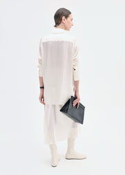 Bias Cut Slip Skirt in Silk - Ivory - CO Collections
